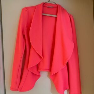 ASOS Hot Pink Draped Blazer Jacket